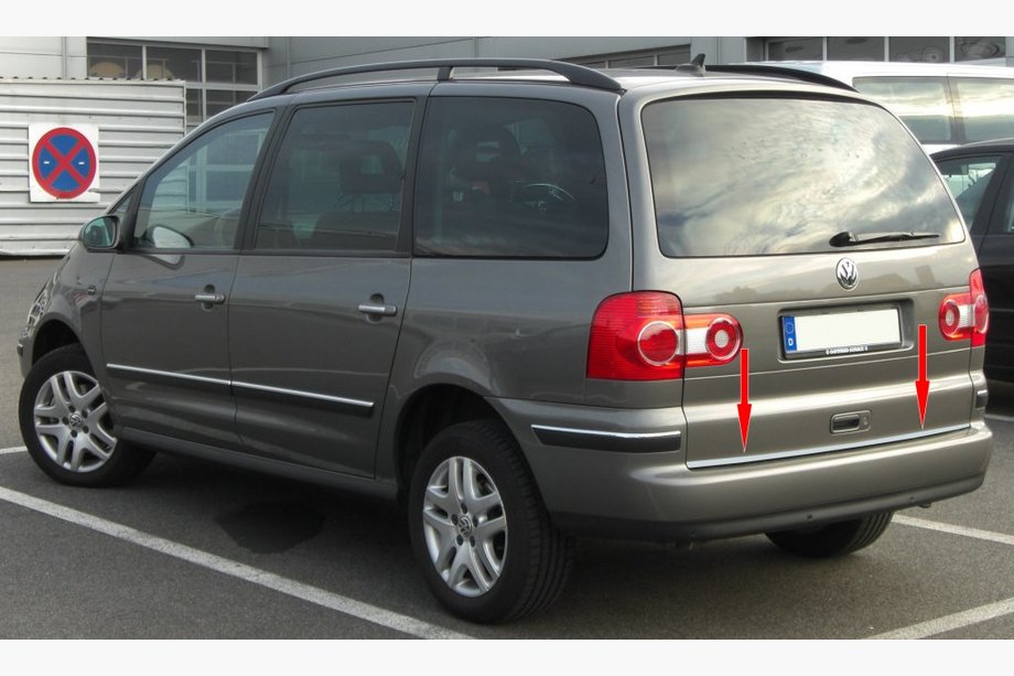 Seat Alhambra 1996–2010 Nerezová lišta na hranu víka kufru Image