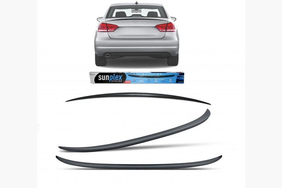 Audi A4 B9 2015–2024 Lip spoiler (Sunplex, černý) Image