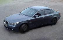 BMW řada 5 E60/E61 2003–2010 Ofuky oken (4 ks, SIM chrom) fotografie 1