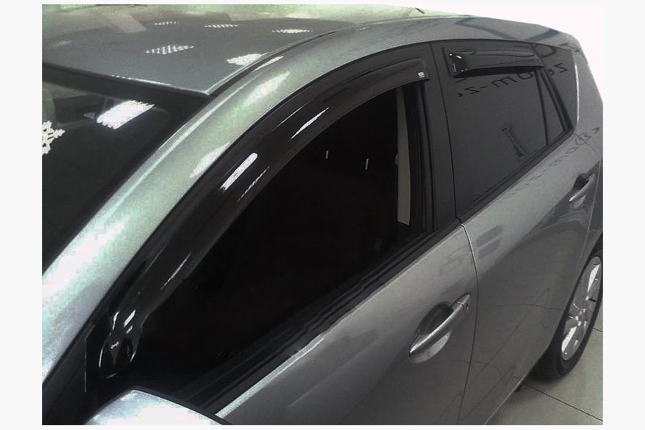 Mazda 3 2009–2013 Deflektory oken HB (4 ks, SIM) Image