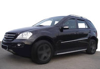 Mercedes ML W164 2005–2011 Deflektory oken (4 ks, SIM) fotografie 1