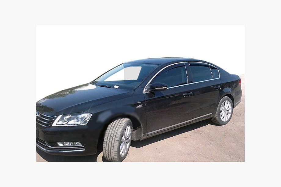 Volkswagen Passat B6 2006–2012 Deflektory oken SD (4 ks, SIM chrom) Image