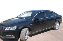 Volkswagen Passat B6 2006–2012 Deflektory oken SD (4 ks, SIM chrom) fotografie 1