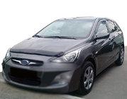 Hyundai Accent 2011–2017 Deflektor kapoty 2010-2014 (SIM) fotografie 1