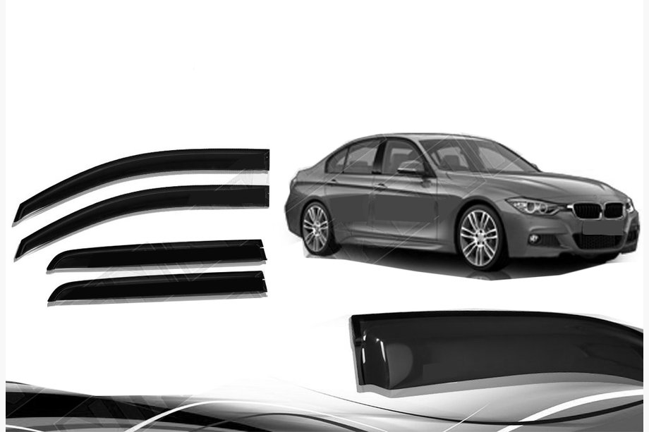 BMW řada 3 F30/F31 2012–2019 Ofuky oken Niken (4 ks) Image