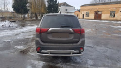 Mitsubishi Outlander 2012–2021 Zadní ochranný rám AK004-2 (nerez) fotografie 4