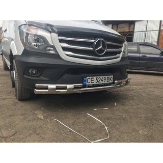 Přední spodní ochranná trubka Shark (nerez) Mercedes Sprinter W906 2006–2018 fotografie 4