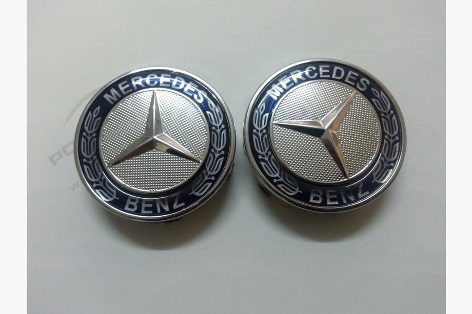 Mercedes GL třída X164 2006–2012 Středové krytky do originálních disků 71 mm (modré, sada 4 ks) Image