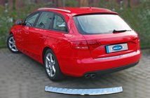Audi A4 B8 2007–2015 Nerezová ochranná lišta zadního nárazníku OmsaLine (AVANT) fotografie 2