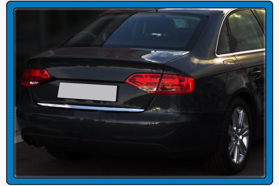 Audi A4 B8 2007–2015 Nerezová lišta hrany víka kufru (sedan) Carmos - turecká ocel Image