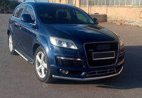 Audi Q7 2005–2015 Boční nášlapy Line (2 ks, hliník) fotografie 1