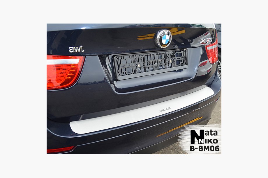 BMW X6 E71 2008–2014 Nerezová lišta zadního nárazníku Natanika Image