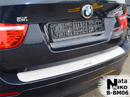 BMW X6 E71 2008–2014 Nerezová lišta zadního nárazníku Natanika fotografie 1