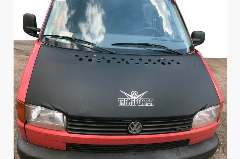 Volkswagen T4 Transporter 1990–2003 SLEVA! Bra na rovnou kapotu (koženka) Image