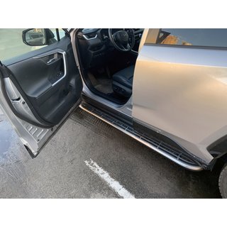 Boční nášlapy OEM V1A (2 ks, hliník) Toyota Rav 4 2019–2025 fotografie 1