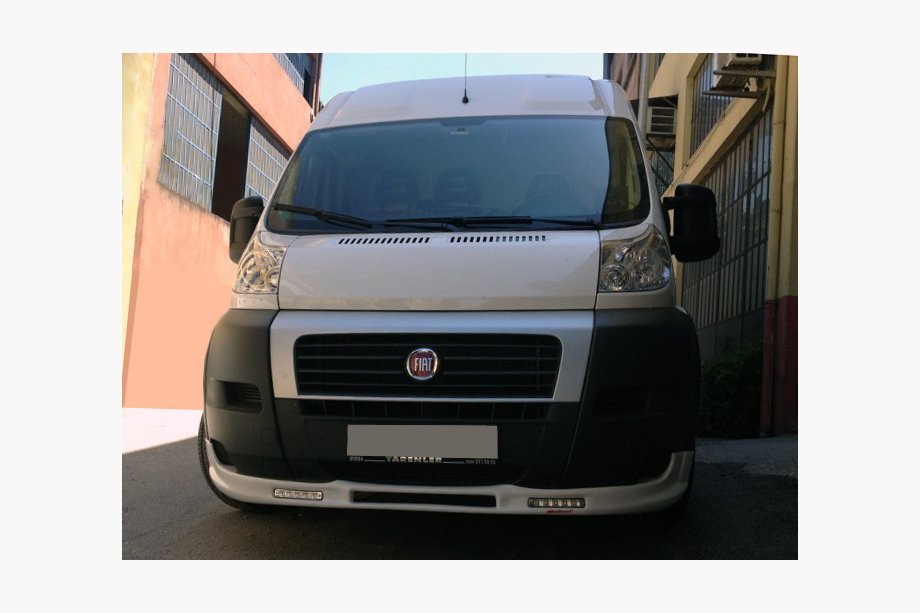 Citroen Jumper 2007–2025 Přední lip spoiler 2006-2013 (úzký s LED, k lakování) Image