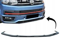 Volkswagen T6 2015–2024 Přední lip spoiler pro SportLine 2015-2018 (ABS) fotografie 2