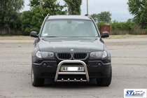 BMW X3 E83 2003–2010 Nerezový přední ochranný rám (bullbar) 51 mm fotografie 3
