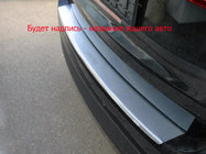 BMW X6 E71 2008–2014 Nerezová ochranná lišta na zadní nárazník s ohybem Natanika fotografie 1