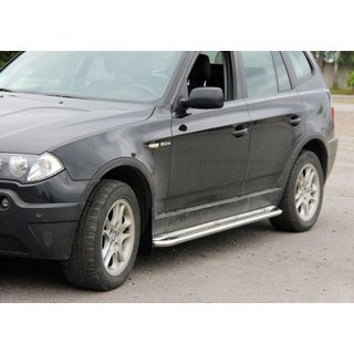 Boční nášlapy KB001 (nerez) BMW X3 E83 2003–2010 fotografie 1