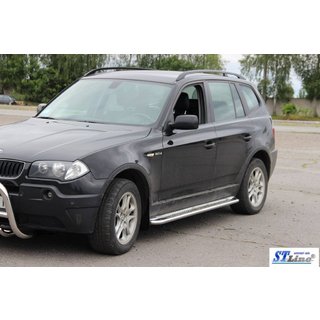 Boční nášlapy KB001 (nerez) BMW X3 E83 2003–2010 fotografie 3