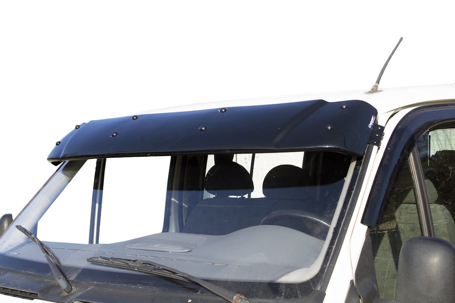 Ford Transit 1991–2000 Sluneční kšilt na čelní sklo (černý lesk, 5 mm) Image