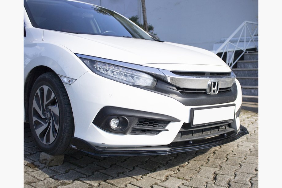 Honda Civic Sedan X 2016–2021 Přední lip spoiler LIP V1 (černý) Image