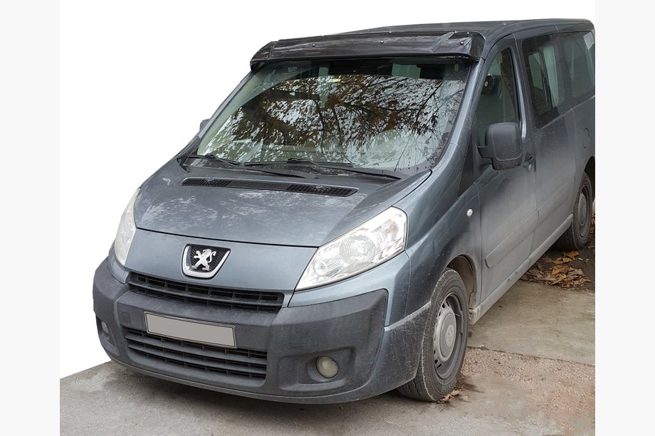 Fiat Scudo 2007–2015 Sluneční kšilt na čelní sklo (černý lesk, 5 mm) Image