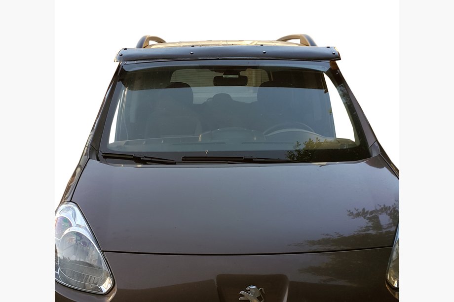 Citroen Berlingo 2008–2018 Sluneční kšilt na čelní sklo (černý lesk, 5 mm) Fotografie 2