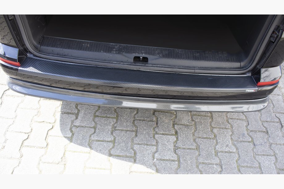 Volkswagen T6 2015–2024 Nástavec na zadní nárazník EuroCap v karbonovém vzhledu (ABS) Image