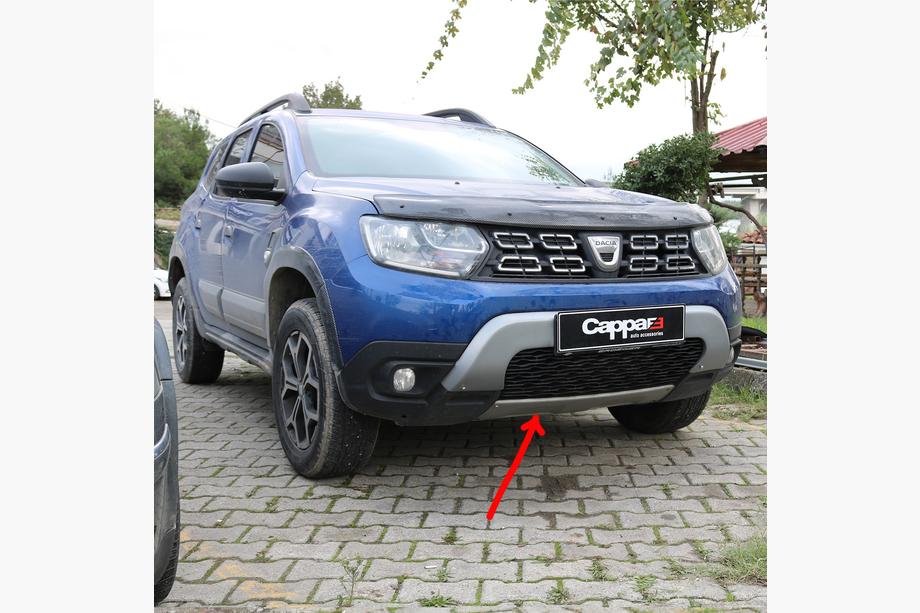 Renault Duster 2018–2024 Spodní lip spoiler předního nárazníku (ABS, šedý) Image