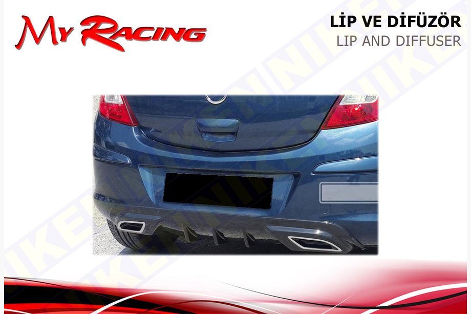 Opel Corsa D 2007–2014 Kryt zadního difuzoru (ABS, černý) Image