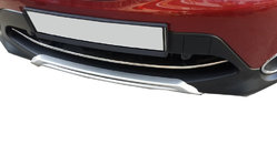 Nissan Qashqai 2014–2021 Nerezová ochranná lišta na přední nárazník (2014-2017) fotografie 1