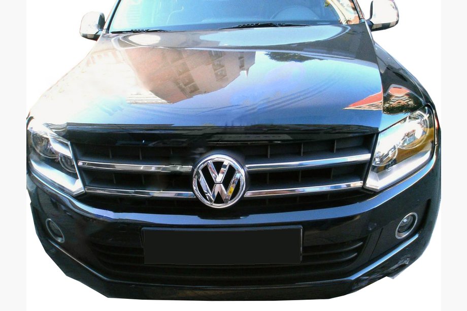 Volkswagen Amarok 2010–2022 Chromové lišty na masku 2010-2016 (úzké proužky, 4 ks, nerez) Carmos - turecká ocel Image