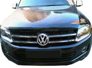 Volkswagen Amarok 2010–2022 Chromové lišty na masku 2010-2016 (úzké proužky, 4 ks, nerez) Carmos - turecká ocel fotografie 1