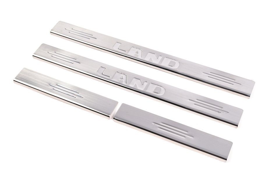 Toyota Land Cruiser 100 1998–2007 Nerezové kryty prahů Carmos (4 ks) Image