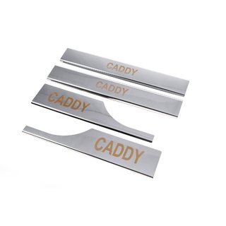 Kryty vnitřních prahů (Carmos, ocel) Volkswagen Caddy 2010–2015 fotografie 1