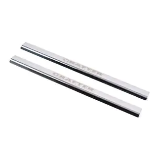 Kryty prahů Laser (2 ks, nerezová ocel)