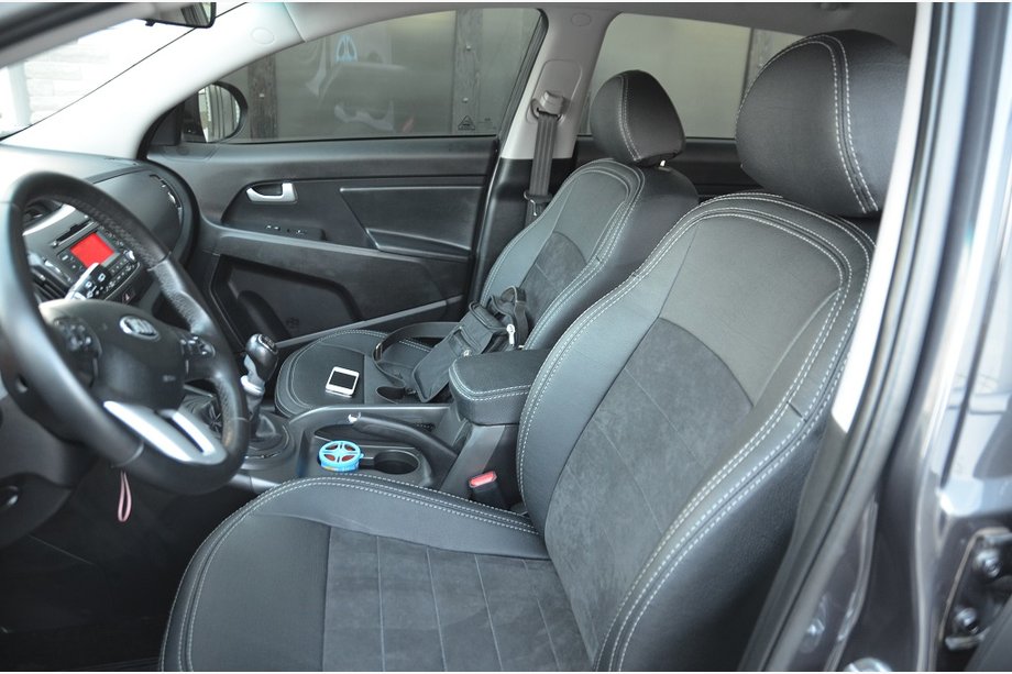 Kia Sportage 2010–2015 Autopotahy na míru SoyuzAuto Leather Style Image