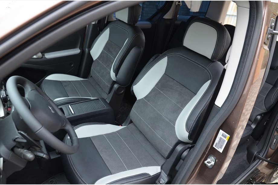 Peugeot Partner Tepee 2008–2018 Novinka! Autopotahy SoyuzAuto Leather style Image