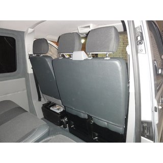 Autopotahy (eko kůže a látka, Premium) Volkswagen T5 Caravelle 2004–2010 fotografie 4