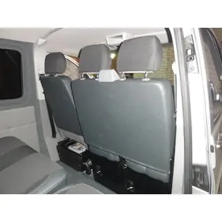 Autopotahy (eko kůže a látka, Premium) Volkswagen T5 Caravelle 2004–2010 fotografie 4