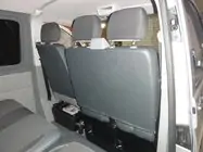 Volkswagen T5 Caravelle 2004–2010 Autopotahy (eko kůže a látka, Premium) Kompletní sada a přední sedadla (1+1) fotografie 4