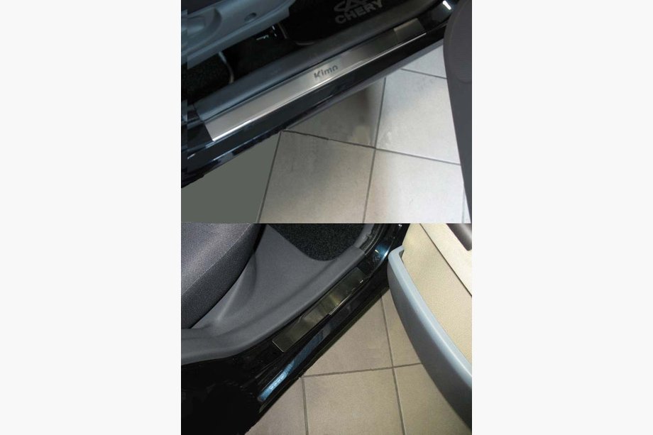 Chery Kimo 2007–2015 Nerezové prahové lišty Natanika Premium (4 ks) Image