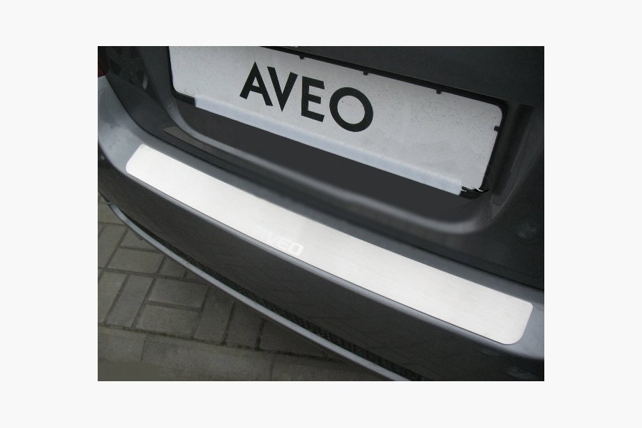 Chevrolet Aveo T250 2005–2011 Ochranná lišta zadního nárazníku Nathaniko (nerez) Image