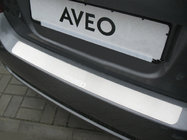 Chevrolet Aveo T250 2005–2011 Ochranná lišta zadního nárazníku Nathaniko (nerez) fotografie 1