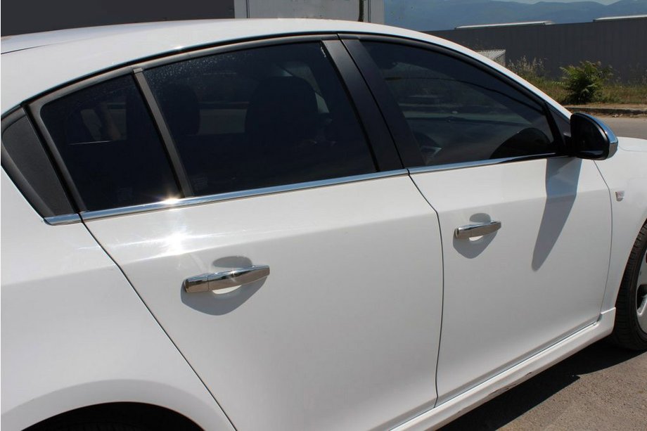 Chevrolet Cruze 2009–2015 Okenní lišty (nerez) HB, Carmos - turecká ocel Image