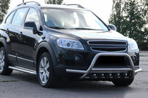 Chevrolet Captiva 2006–2019 Přední ochranný rám WT003-Plus (nerez) fotografie 3