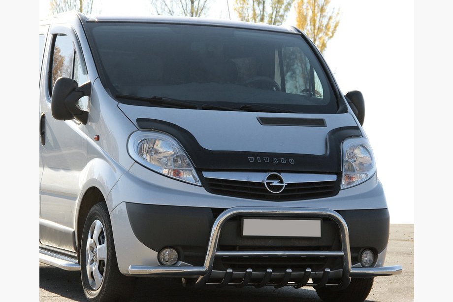Opel Vivaro 2001–2015 Přední ochranný rám WT003-Plus (nerez) Fotografie 1