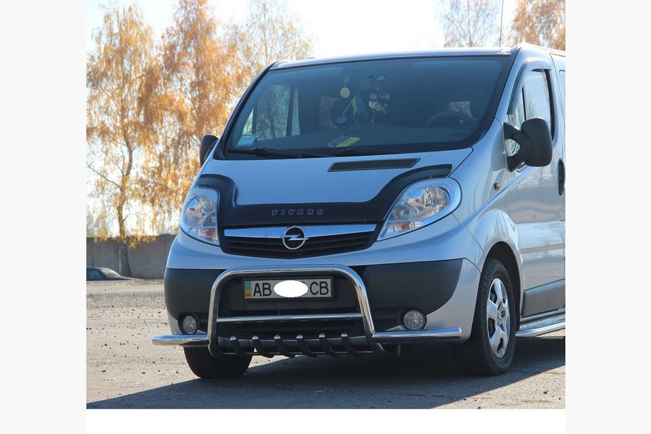 Opel Vivaro 2001–2015 Přední ochranný rám WT003-Plus (nerez) Fotografie 3